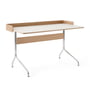 & tradition - Pavilion AV17 skrivebord med ramme, 130x65 cm, eg / linoleumsvamp (4176)