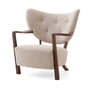 & Tradition - Wulff ATD2 Lounge Chair, valnøddeolieret / beige ( Karakorum 003 )