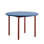Hay - Two-Colour spisebord rundt, Ø 105 cm, blå / mørkerød