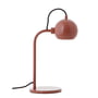 Frandsen - Ball Single bordlampe, blank rød