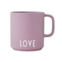 Design Letters - AJ Favourite porcelæn krus med hank, Love / lavendel