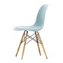Vitra - Eames Plastic Side Chair DSW med sædehynde, honningfarvet ask / isgrå (filtglider basic dark)