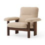 Audo - Brasilia Lounge Chair, mørkbejdset eg/ Bouclé beige