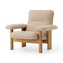 Audo - Brasilia Lounge Chair, naturlig eg / Bouclé beige