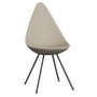 Fritz Hansen - Drop stol, varm grafit / lys beige