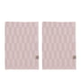 Mette Ditmer - Geo gæstehåndklæde 35 x 55 cm, pink (sæt med 2)