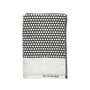 Mette Ditmer - Grid håndklæde 50 x 100 cm, sort / off-white