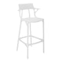 Kartell - AI barstol genbrugt, SH 75 cm, hvid