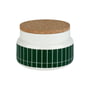 Marimekko - Tiiliskivi opbevaringskrukke 700 ml, hvid / mørkegrøn