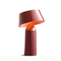 marset - Bicoca batteri LED bordlampe, H 22,5 x Ø 14 cm, vinrød
