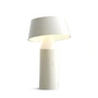 marset - Bicoca batteri LED bordlampe, H 22,5 x Ø 14 cm, råhvid