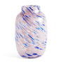 Hay - Splash Vase L, Ø 17,5 x H 27 cm, lys pink og blå