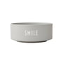 Design Letters - Snack skål, Smile / cool gray