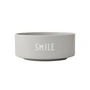 Design Letters - Snack skål, Smile / cool gray