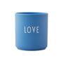 Design Letters - AJ Favourite Porcelænskrus, Love / sky blue