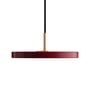 Umage - Asteria Micro LED pendel V2, messing / ruby red