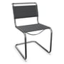 Thonet - S 33 N stol, krom / stof sort