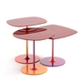 Kartell - Thierry sidebord Trio, bordeaux (sæt med 3)