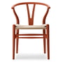 Carl Hansen - CH24 Soft Wishbone Chair Ilse Crawford, bøg blød terracotta / naturlig vævning