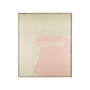 HKliving - Abstrakt maleri, 100 x 120 cm, oliven/ nude