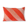 HKliving - Striped fløjlspude, 40 x 60 cm, rød/pink