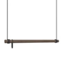 Lind DNA - Swing hængende garderobe M (80 cm), røget eg / sort læder