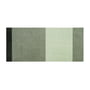 tica copenhagen - Stripes Horizontal løber, 90 x 200 cm, lys / støvet / mørkegrøn