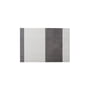 tica copenhagen - Stripes Horizontal løber, 90 x 130 cm, lysegrå / stålgrå