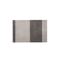 tica copenhagen - Stripes Horizontal løber, 60 x 90 cm, lysegrå / stålgrå