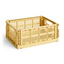 Hay - Colour Crate kurv M, 34,5 x 26,5 cm, golden yellow, recycled