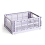 Hay - Colour Crate kurv M, 34,5 x 26,5 cm, lavender, recycled