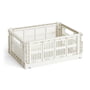 Hay - Colour Crate kurv M, 34,5 x 26,5 cm, off white, recycled