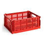 Hay - Colour Crate Kassekurv M, 34,5 x 26,5 cm, red, recycled