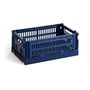 Hay - Colour Crate kurv S, 26,5 x 17 cm, dark blue, recycled