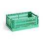 Hay - Colour Crate kurv S, 26,5 x 17 cm, dark mint, recycled