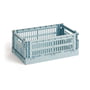 Hay - Colour Crate kurv S, 26,5 x 17 cm, dusty blue, recycled