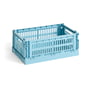 Hay - Colour Crate kurv S, 26,5 x 17 cm, light blue, recycled