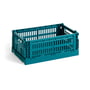 Hay - Colour Crate kurv S, 26,5 x 17 cm, ocean green, recycled