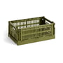 Hay - Colour Crate kurv S, 26,5 x 17 cm, olive, recycled