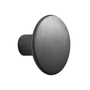 Muuto -vægkrog " The Dots Metal " enkelt medium, sort
