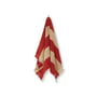 ferm living - Alee håndklæde, 50 x 100 cm, lys kamel/rød