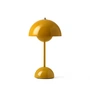 & Tradition - Flowerpot batteri bordlampe VP9 med magnetisk ladekabel, skinnende, sennep