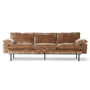 HKliving - Retro sofa, 4-personers, fløjlsfløjl, aged gold
