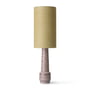 HKliving - Retro bordlampefod, H 45 cm, brun + lampeskærm jute, Ø 22 cm, jadegrøn