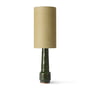 HKliving - Retro bordlampefod, H 45 cm, lava green + jute lampeskærm, Ø 22 cm, jadegrøn