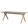 Andersen Furniture - Space bord 95 x 220 cm, hvidpigmenteret eg / laminat Castoro Ottawa (Fenix 0717)
