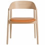 Andersen Furniture - AC2 stol, hvidpigmenteret eg / cognac læder