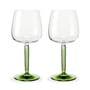 Kähler Design - Hammershøi vinglas, rødvin 49 cl, grøn (sæt med 2)