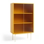 HAY - Colour Cabinet med glaslåger, 130 x 75 cm, gul (fritstående)