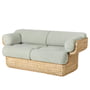 Gubi - Basket Lounge Sofa, 2-personers, grå (Drive Glamour Group (1115 Standard))